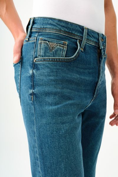 Loft 2037020 Yeşil Erkek Ricardo Dar Bacak Normal Kesim Silim Fİt Kot Pantalon