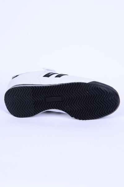 Walkway Effective Pu P Deri Rahat Taban Beyaz-Siyah Günlük Unisex Çocuk Spor Ayakkabı