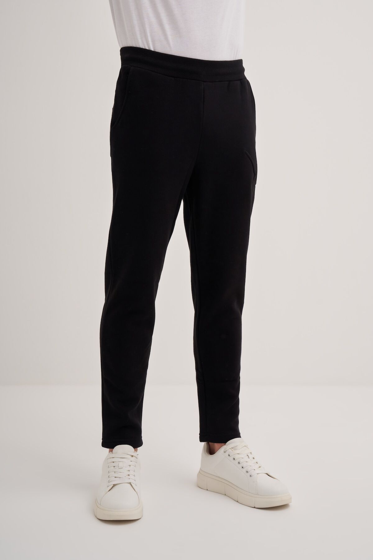 Cazador 86040 Siyah Erkek Beli Lastikli Şardonlu Jogger Eşofman altı