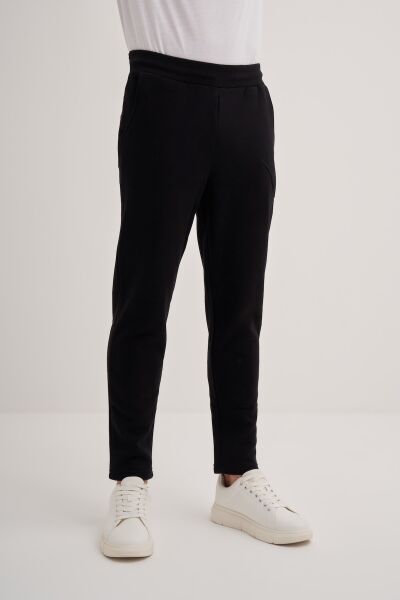 Cazador 86040 Siyah Erkek Beli Lastikli Şardonlu Jogger Eşofman altı