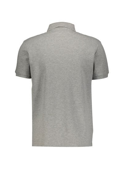 Altınyıldız 4A9000000001 Gri Melanj Erkek Polo Yaka Yarım Düğme Detaylı T-shirt