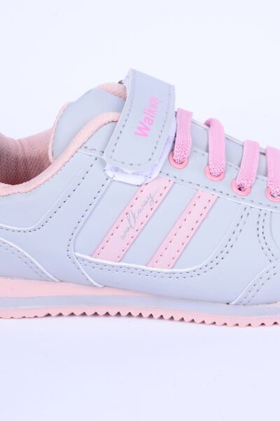 Walkway Effective Pu F Deri Rahat Taban Buz-Pudra Günlük Kız Çocuk Spor Ayakkabı