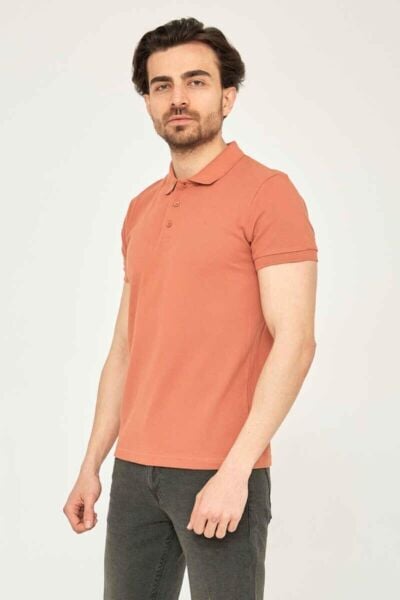 Cazador 22YCEEO04613 Erkek Tarçın Polo Yaka T-shirt