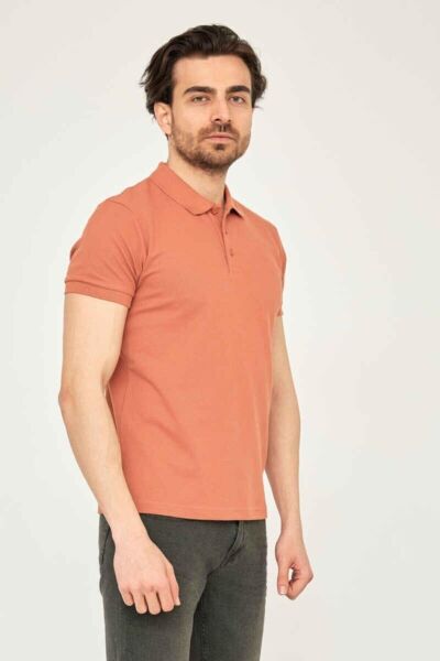 Cazador 22YCEEO04613 Erkek Tarçın Polo Yaka T-shirt