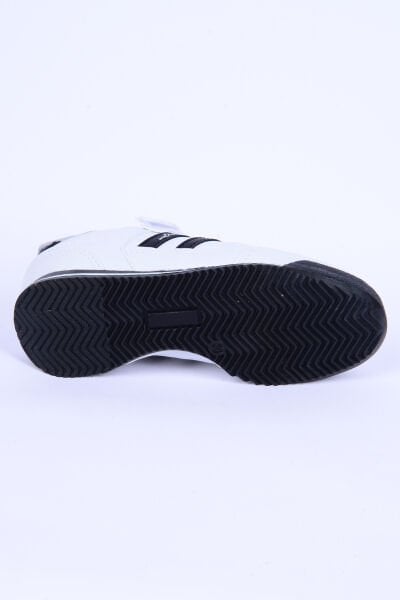 Walkway Effective Pu F Deri Rahat Taban Beyaz-Siyah Günlük Unisex Çocuk Spor Ayakkabı