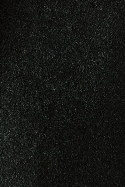 Loft 2037390 Siyah Kadın Kürk Kapüşonlu Fermuar Ve düğme Detaylı Kaşe Kaban