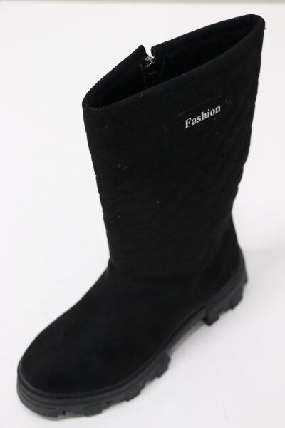 Ayakmod Bel2226FLT Kız Çocuk Siyah Süet Bot