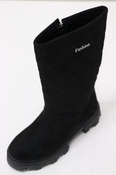 Ayakmod Bel2226FLT Kız Çocuk Siyah Süet Bot