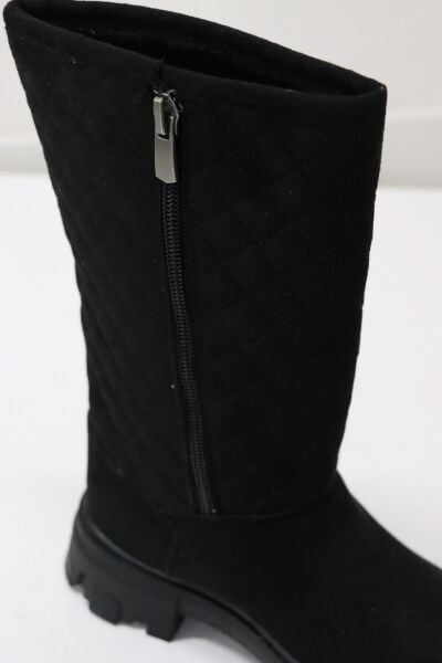 Ayakmod Bel2226FLT Kız Çocuk Siyah Süet Bot