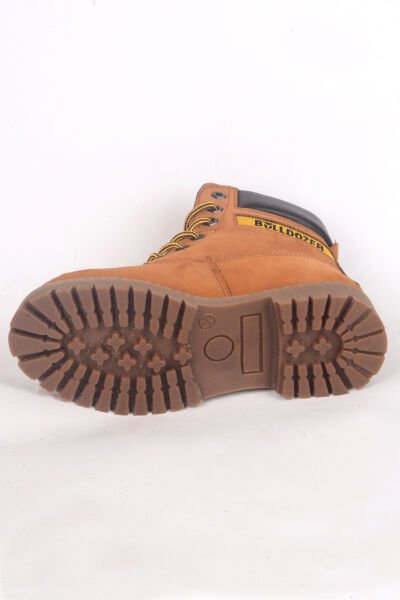 Bulldozer 240602 Ortepedik Taban Yandan Desenli Bağcıklı Tarçın Nubuk Unisex Kışlık Bot Ayakkabı