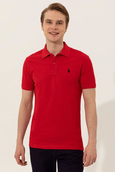 U.S Polo 1350446 Erkek Kırmızı Polo Yaka Tshirt
