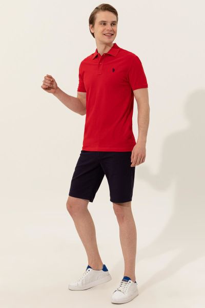 U.S Polo 1350446 Erkek Kırmızı Polo Yaka Tshirt