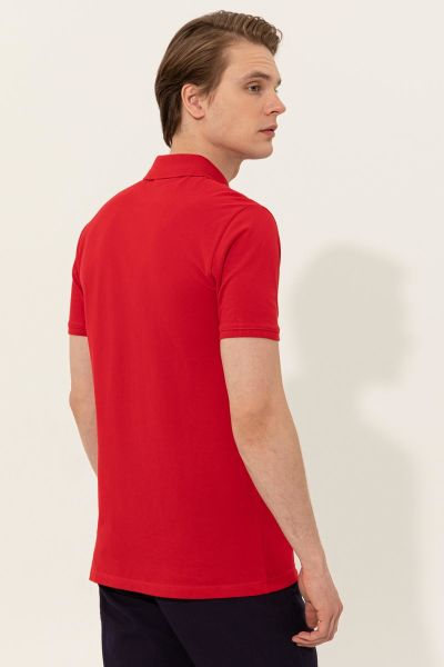 U.S Polo 1350446 Erkek Kırmızı Polo Yaka Tshirt