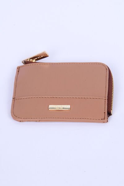 Carus Laxaw23000023 Camel Kadın Laura Ashley Fermuarlı Deri Cüzdan
