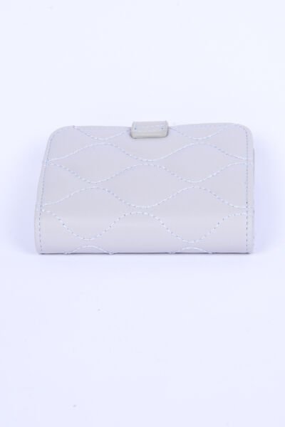 Carus Laxaw23000011 Gri Kadın Laura Ashley Çıtçıtlı Deri Cüzdan
