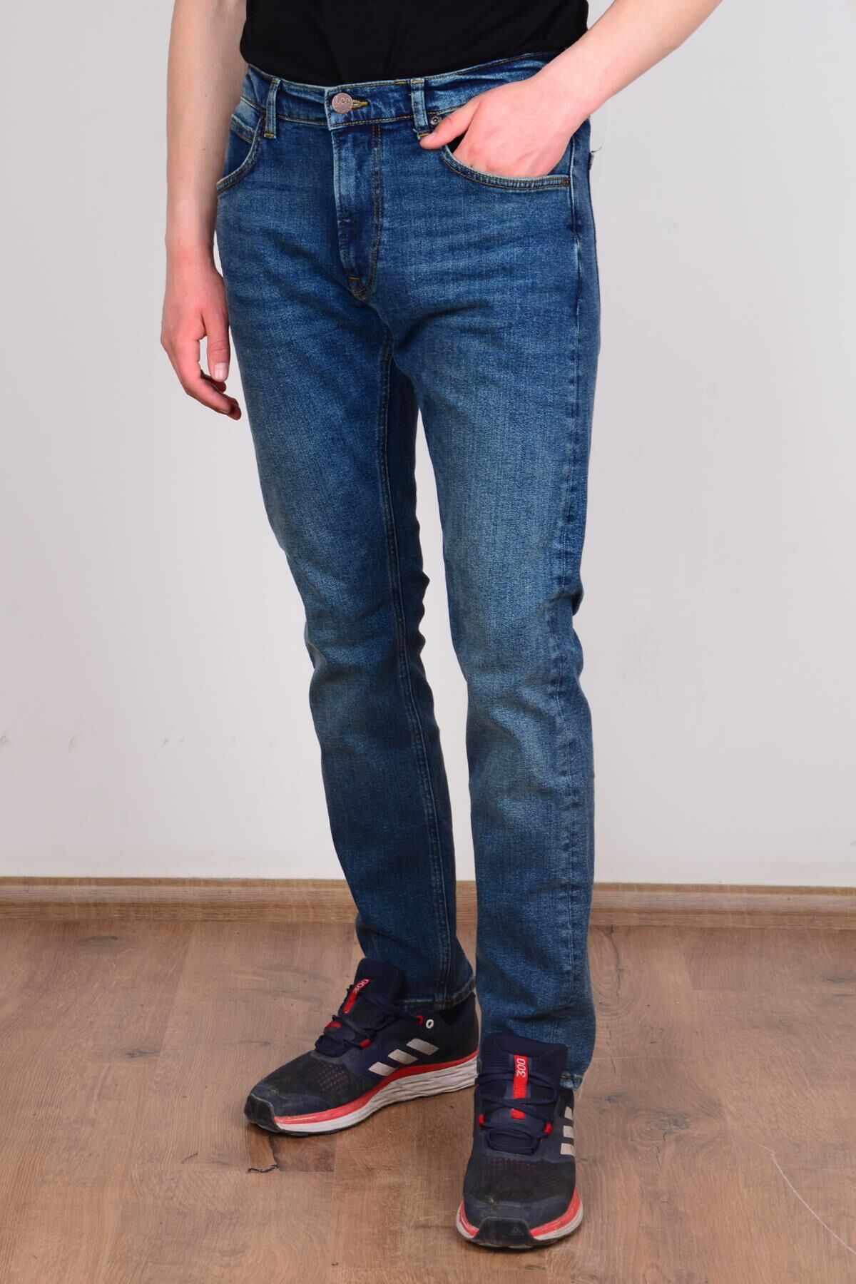 Lee L719043XT Luke Lacivert Erkek Kot Pantolon