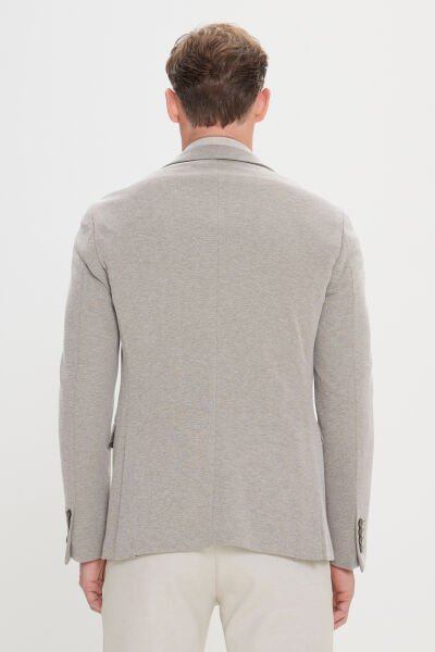 Altınyıldız 4A0424200014 Haki Erkek Slim Fit 6 Drop Mono Yaka Cep Detaylı Ceket