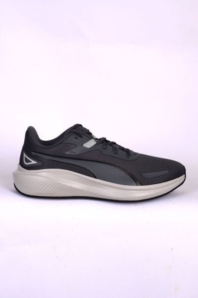 Puma 379437-22 Skyrocket Lite Fileli Rahat Ortopedik Taban Beyaz Topuk Desenli Esnek Hafif Gri Günlük Erkek Spor Ayakkabı