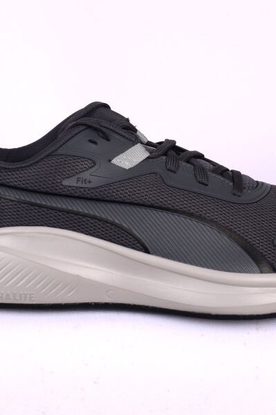 Puma 379437-22 Skyrocket Lite Fileli Rahat Ortopedik Taban Beyaz Topuk Desenli Esnek Hafif Gri Günlük Erkek Spor Ayakkabı