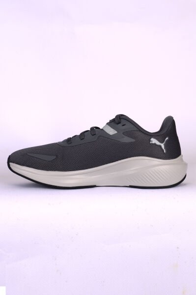 Puma 379437-22 Skyrocket Lite Fileli Rahat Ortopedik Taban Beyaz Topuk Desenli Esnek Hafif Gri Günlük Erkek Spor Ayakkabı