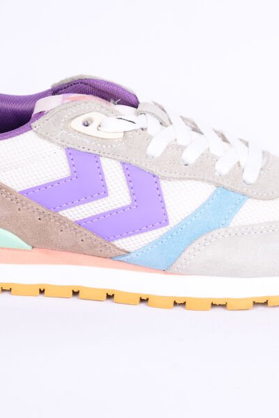 Hummel 900247-3180 Monaco 86 Süet Detay Eva Taban Şevron Detay Günlük Bej-Mor Kadın Spor Ayakkabı