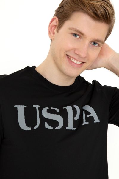 U.S Polo 1350567 Erkek Siyah  T-shırt