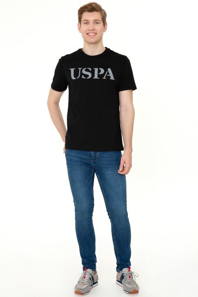 U.S Polo 1350567 Erkek Siyah  T-shırt