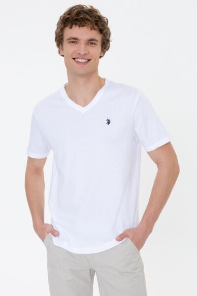 U.S Polo 1350595 Erkek Beyaz T-shırt