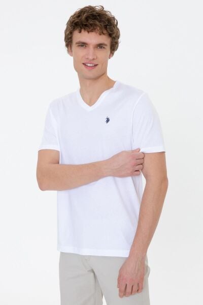 U.S Polo 1350595 Erkek Beyaz T-shırt