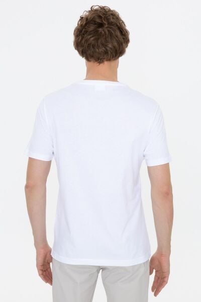 U.S Polo 1350595 Erkek Beyaz T-shırt