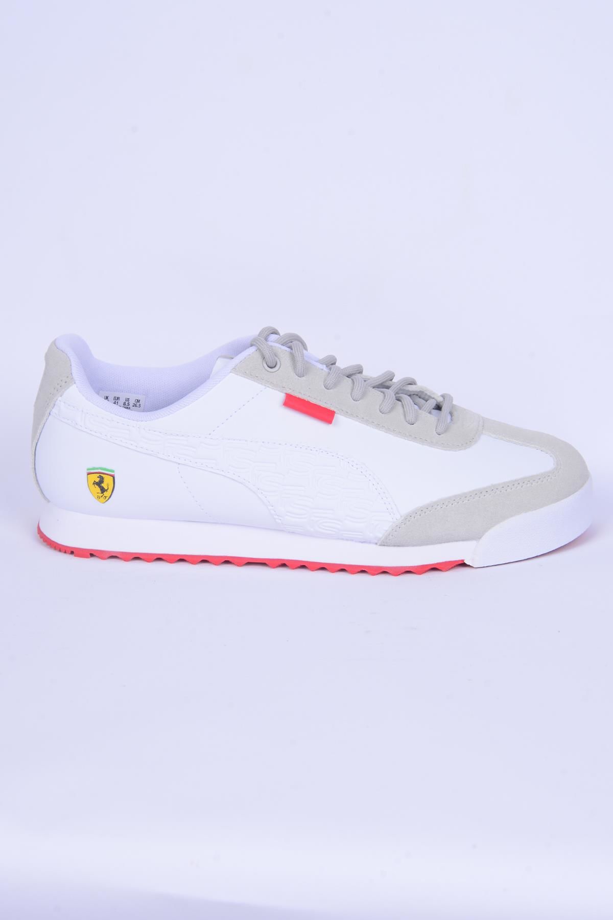 Puma 307813-02 Ferrari Roma Via Beyaz-Kırmızı Erkek Spor Ayakkabı