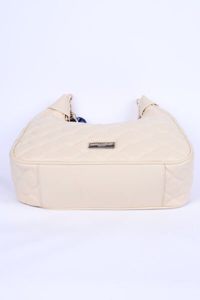 Carus Laaw23000067 Krem Kadın Laura Ashley Fular Detaylı Deri Omuz Çanta